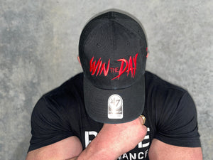 Black WTD Hat With Red Text