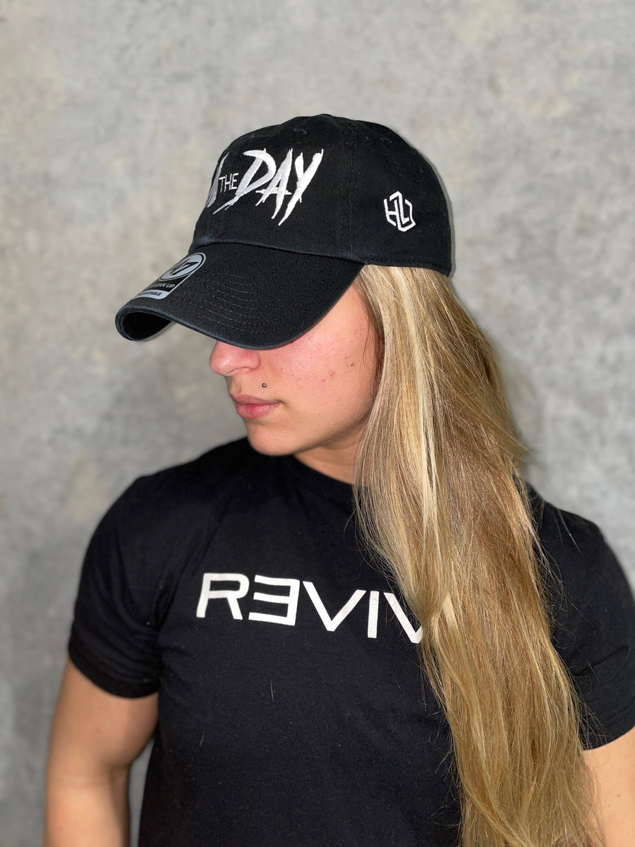 Black WTD Hat with White Text Hunter Labrada