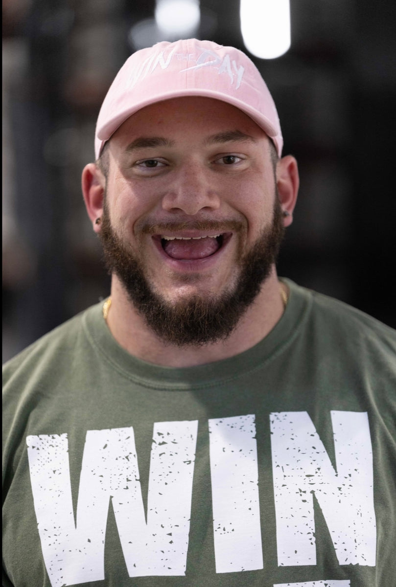 Pink WTD Hat with White Lettering Hunter Labrada
